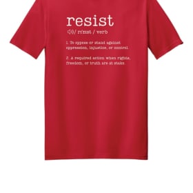 024 Resist Definition(white) T-Shirt, 2XL-5XL item