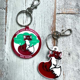 TOES Red Fox Keychain (Round) item