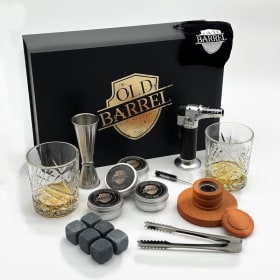 #8 Crystal Decanter Set with Old Fashioned Smoker Kit item