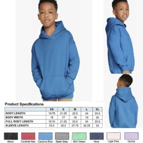 Gildan Youth Hooded Sweatshirt item