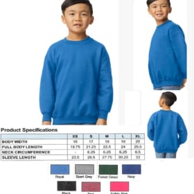 Gildan Youth Crewneck Sweatshirt item