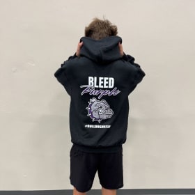 Bleed Purple Black Hoodie item