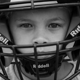 Football Player Helmet Headshot item