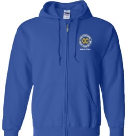 G186 Full Zipper Hoodie - Royal Blue - Small item