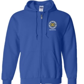 G186 Full Zipper Hoodie - Royal Blue, 2XL item