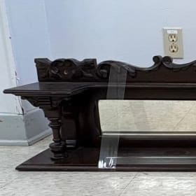 2-level shelf mirror item