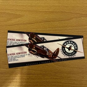 Two (2) tickets to Warhawk Museum #1 item