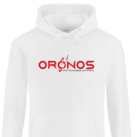 Hoodie (blanc) - Logo Oronos imprimé item