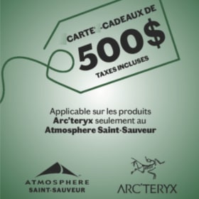 8-Carte-cadeau Arc'teryx - valeur $500 item