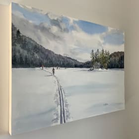 20-Aquarelle de Anne Berberi "La traversée" - valeur $600 item