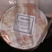 #6 dish towel, candle item