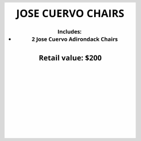 Jose Cuervo Chairs item