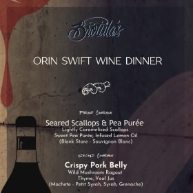 Orin Swift Wine Dinner for 2 item