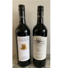 1 Ken Forrester Merlot & 1 Hugo Shiraz Cab-$50 value! item