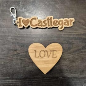 Wooden Key chain and Magnet item