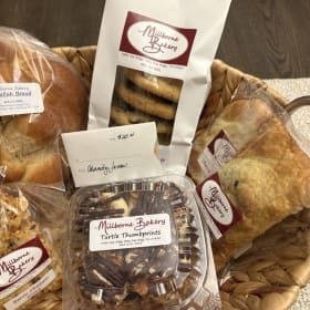 Millborne Bakery & Calamity's Coffee Gift Basket item