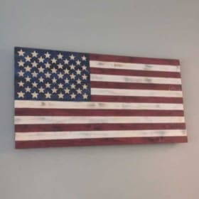 Wooden American Flag item