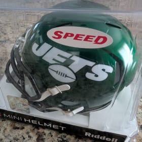 Signed Breece Hall Mini-Helmet item
