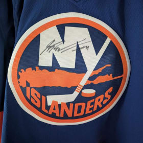 Blank Islanders Jersey Signed by Sam Bolduc item