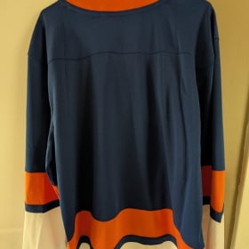 Blank Islanders Jersey Signed by Sam Bolduc item