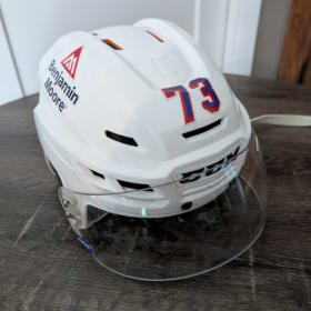 Signed Game Used Matt Rempe Helmet item