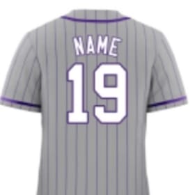 GryPrple,White Pinstripes w/o personalization item