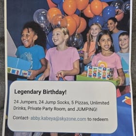 Legendary SKYZONE Party Package item