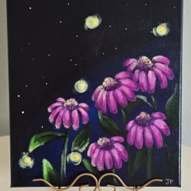 Star Lit Flower Painting item