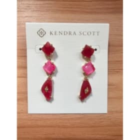 Bianca by Kendra Scott Earrings – Pink Stone Dangle item