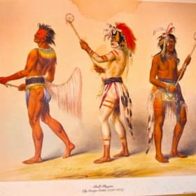Famous Three Ball Players, Artist George Catlen item