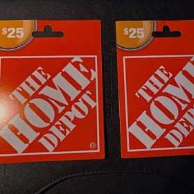 Pair of $25 Home Depot Gift Cards item