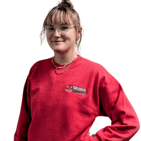 Crew neck sweatshirt red item