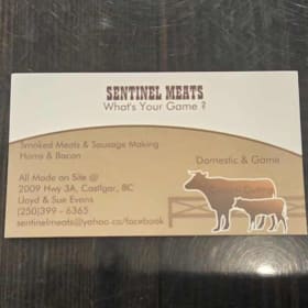 Sentinel Meats $50.00 Gift Certificate item
