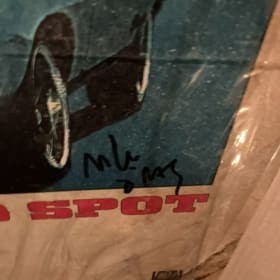 EENIE MEANIE POSTER SIGNED KARL GLUSMAN MIKE O’MALLEY 27x40 item