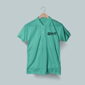 Teal polo L item