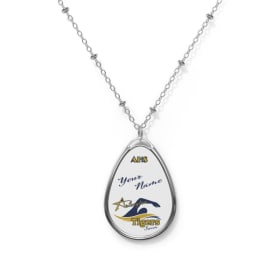 Tigers Personalized Oval Necklace item