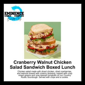 SUNDAY OPTION:Panera Cranberry Walnut Chicken Salad Sandwich item