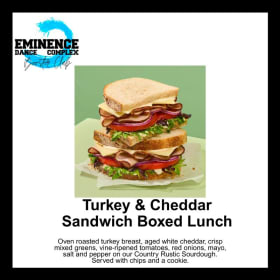 SUNDAY OPTION: Panera Turkey & Cheddar Sandwich Boxed Lunch item