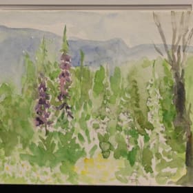 Abstract Green Forest Painting item