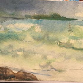 Beach Scene Painting item
