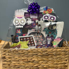 Dia de los Muertos basket (purple bow) item