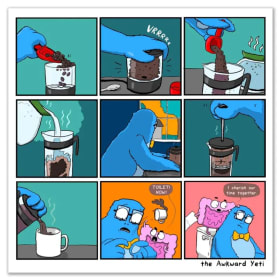 Awkward Yeti "Morning Coffee" item