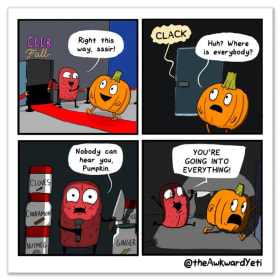 Awkward Yeti "Pumpkin Everything" item