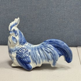 Vintage 1960s Cobalt Blue Rooster item
