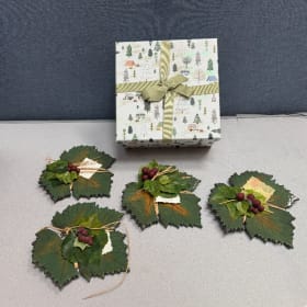 Leaf Shaped Wine Snack Plates item