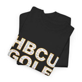 HBCU GOLF Black/Gold T-shirt item