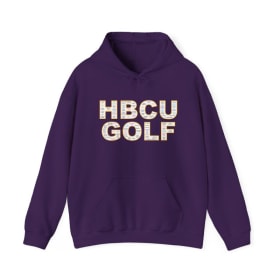 HBCU GOLF Purple/Gold Hoodie item