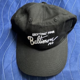 JOHN WATERS GREETINGS FROM BALTIMORE HAT NEW UNUSED item