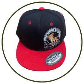 S Black/Red Brim Snapback Hat item