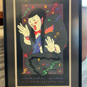 "Mardi Gras 1986" Hugh Ricks Numbered Print, Framed item